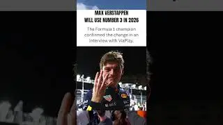 Max Verstappen will use number 3 in 2026 #formula1 #maxverstappen #racing #viaplay