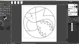 Circle Zentangle in GIMP