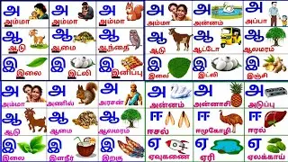 Uyireluthukkal /அஆஇஈ/உயிர்எழுத்துக்கள்/Tamil Alphabets for kids @PEEKABOO-ff8wq #uyireluthukkal 