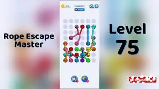 Rope Escape Master Level 75 Walkthrough 🪢🧠 | Puzzle Escape Game | Go Answer