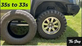 SWAPPING FROM 35's TO 33's (2008 GMC SIERRA 1500)