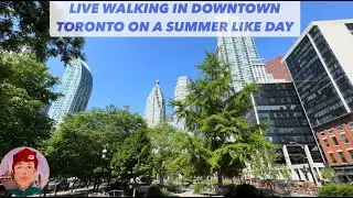 LIVE WALKING THE PORT LANDS + CHERRY BEACH + DOWNTOWN TORONTO ON A SUMMER LIKE DAY #torontolive