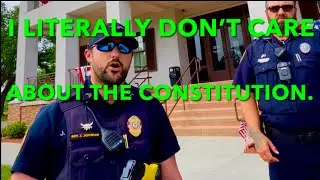 Cop Literally Doesn&rsquo;t Care About Constitution.