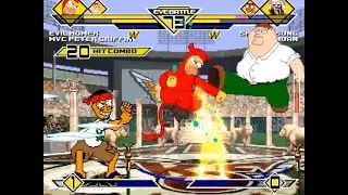 SK MUGEN - Evil Homer & MvC Peter Griffin vs UMKT Shang Tsung & MvC Juan