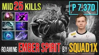 Watch and Learn squad1x Ember Spirit Mid 25 Kills #gameplay4k #patch737d #fullgame #dota2