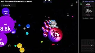 Agar.io- server takeover Duo #30 ft. lovealone