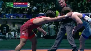 BRONZE FS - 74 kg: M. SULEYMANOV (AZE) df. I. KILIC (TUR), 5-0