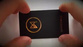 Matte black business cards with Gold Foil Stamping
