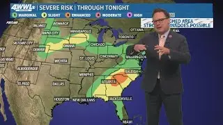 New Orleans Weather: Better rain chance Thursday
