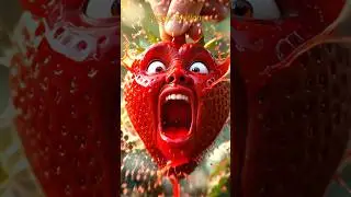 When Fruits Feel the Squeeze 🍊💥 | Hyperreal 3D Emotion Art - #shorts #asmr #asmrvideo