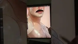Chest hair and art 🕰️ #digitalart #gayartist #gayart #hairychest #illustration #drawing