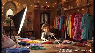 ✨ Pixar Style Fashion Magic in a Cozy Studio ✨#PixarShortFilm #FashionDreams #CreativeWorld #Color
