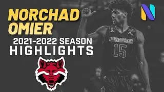 Sun Belt Player of the Year Norchad Omier Arkansas State Red Wolves 2021 -2022 Highlights