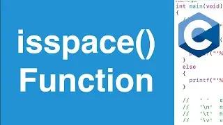 isspace() Function | C Programming Tutorial