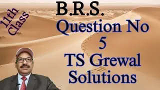 BRS . Bank Reconciliation Statement. CA-CPT.  11th Class Accounts.