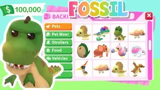 Hatching Fossil Eggs! | Roblox Adopt me