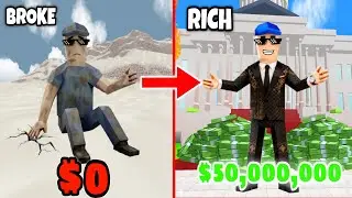 I Tried to Become RICH Without Cheats in Dude Theft Wars 💰😂