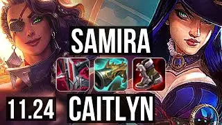 SAMIRA & Zyra vs CAIT & Rakan (ADC) | Penta, Godlike, 20/4/2, 300+ games | EUW Master | 11.24