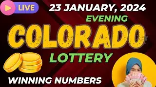 Colorado Evening Lottery Results For - 23 Jan, 2024 - Pick 3 - Cash 5 -  Lotto+ - Powerball Drawing