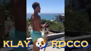 📱 Klay x Rocco workouts, boating w/ dad Mychal, hiking, watching Mortal Kombat: #ButDoYouRocco 💪😂