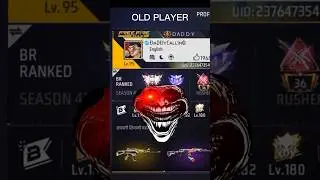 New vs old player profile 😱#shortsfeed #freefire