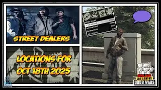Местоположение уличных торговцев на 18 октября 2025 г. | GTA Online | Дополнение Drug Wars