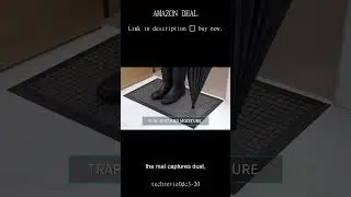 Heavy Duty Front Door Mat with Non Slip Rubber Backing Traps Dirt and Moisture Easily Cleaned