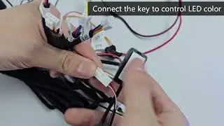 iCarsin C2 Symphony Colorful Universal Car Interior Ambient Light wiring harness connection guide