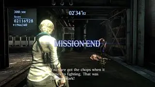 Resident Evil 6 (Biohazard 6) - The Mercenaries No Mercy - Rooftop Mission - Sherry 300 combo