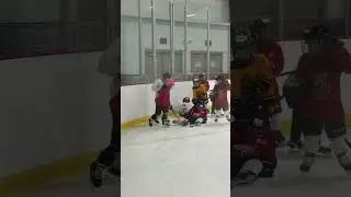 What just happened #hockey #kids #bodycheck #dominoes