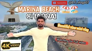 || Marina beach Chennai 🏖️⛱️|| {Beautiful view mini vlog}  #B.F_vlogs07#minivlog# #ytshorts #daily