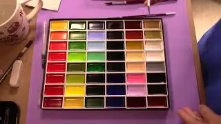 Review: Kuretake GANSAI TAMBI watercolor 48 Colors