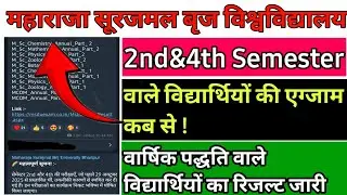 Brij University Semester Exam New Update 2025 // msbu University 2nd semester Admit card 2025