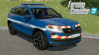 FS22 - Skoda Kodiaq 2019 GENDARMERIE - Farming Simulator 2022 Car Mod