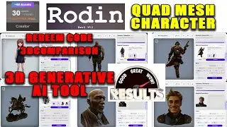 Rodin Gen 2 &ndash; Extended Case Study on Quad Mesh Character Generation