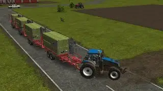 Grass Baling for Cow and Sheep Feed in Farming Simulator 16 #farmingsimulator