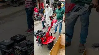 Petrol Engine Mini Power Triller 32 bleed #powertrac #minitractor #minipowertiller #Dieseltriller