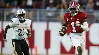 Jameson Williams 100 Yard Kickoff Return Touchdown 2021 Southern Miss at Alabama (4K60fps)