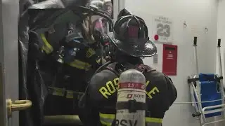 California firefighters train for high-rise fire disasters