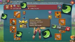 $15,000 + Opening 1 Million Artifact Coins with Elkraken | Lords Mobile