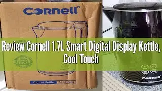 Review Cornell 1.7L Smart Digital Display Kettle, Cool Touch Body, Stainless Steel Interior CJKE170D