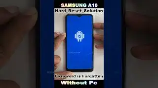 Forgot Screen Lock? Samsung A10 (A105) Hard Reset  Delete/Pin/Pattern/Password Lock #2024