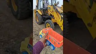 JCB vs Orange Truck 😱😍 #viraljcbshorts #trendingjcbshorts #jcbcartoon #jcbshorts #jcbcar #rcjcbshort