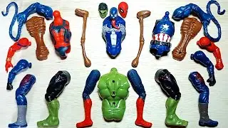 ASSEMBLE SUPERHERO TOYS ~ SPIDERMAN, VENOM, HULK SMASH, CAPTAIN AMERICA, SIREN HEAD SUPERHERO TOYS