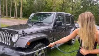 ASMR Giving My Car a Car Wash