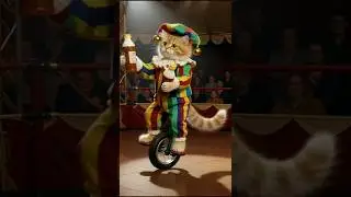 🤡Circus Cat Dubi dubi dam 😂🍼 #funnycat #trending  #cocoaianimation