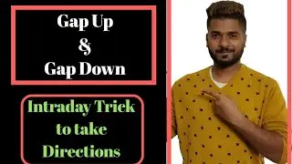 Intraday Trick: Gap up & Gap Down - How to take Directions and logic explained