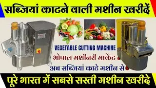 Vegetable Slicer Cutter Machine In Bhopal/ अब सब्जियां काटे मशीन से।#vegitablecutting #machine