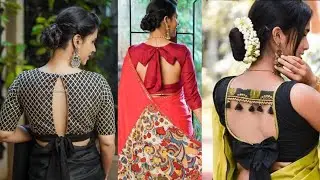 Blouse designs/ my blouse collection / Blouse back design /  simple and easy blouse designs