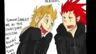 Axel tries to win Roxas back